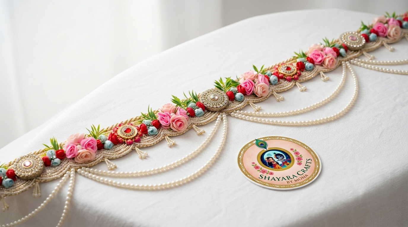 Bandhan Wall Hanging - 8 feet — resin varmala & flower preservation festive gift Delhi NCR | Shayara Crafts