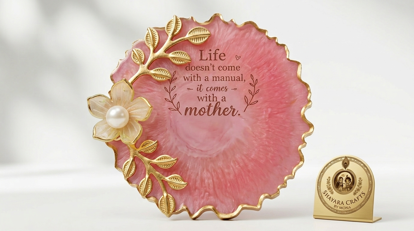 Mothers Day Special Magnet — handmade resin art personalized gift Delhi NCR | Shayara Crafts